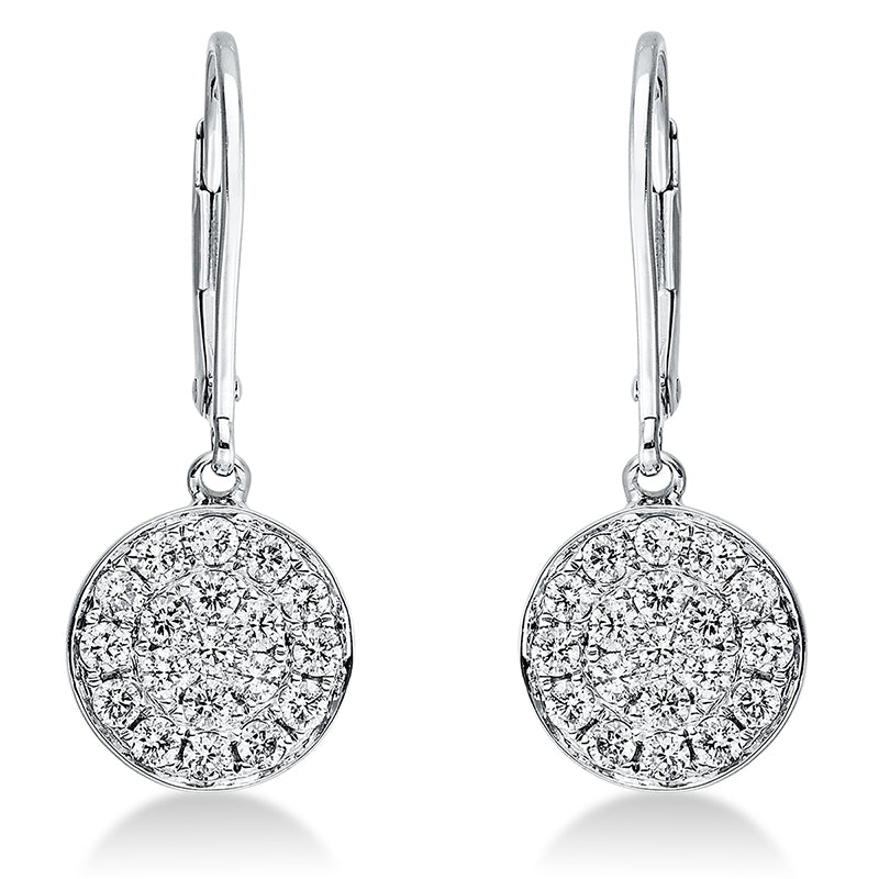 Ohrschmuck    aus 750/-18 Karat Weißgold mit 38 Diamanten 0