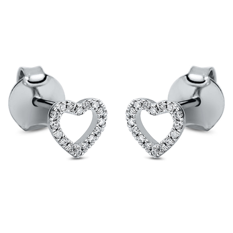 Ohrschmuck    aus 750/-18 Karat Weißgold mit 32 Diamanten 0