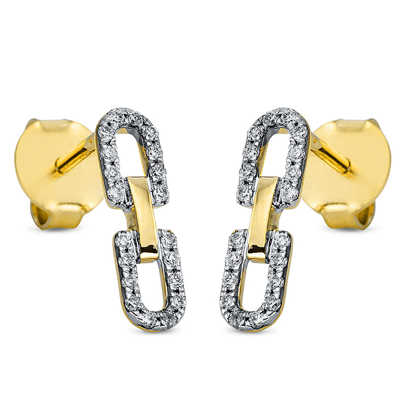 Ohrschmuck    aus 750/-18 Karat Gelbgold mit 40 Diamanten 1