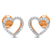 Ohrschmuck    aus 750/-18 Karat Rotgold mit 48 Diamanten 0