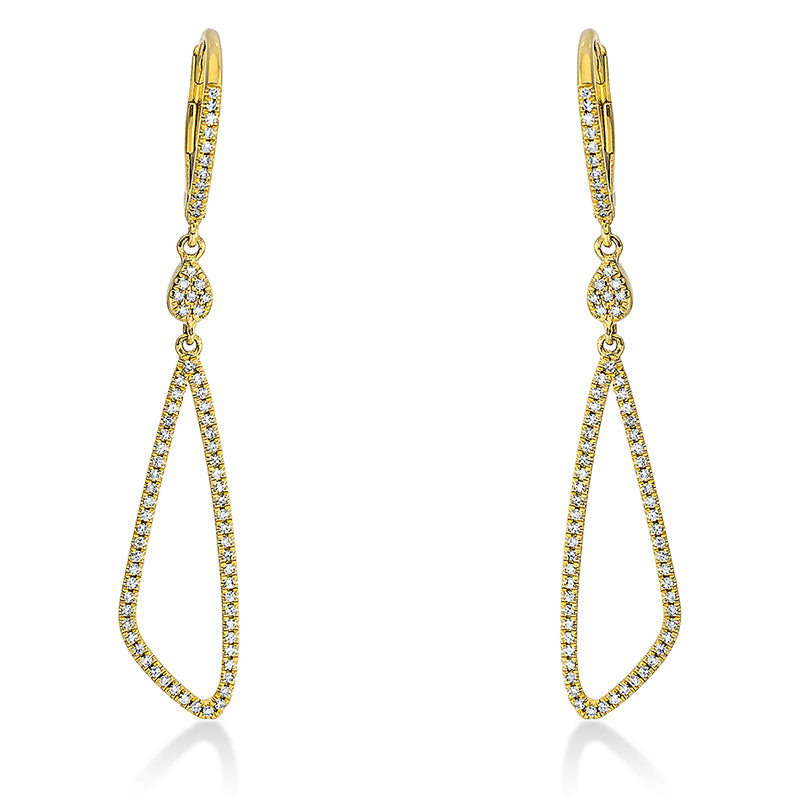Ohrschmuck    aus 750/-18 Karat Gelbgold mit 146 Diamanten 0
