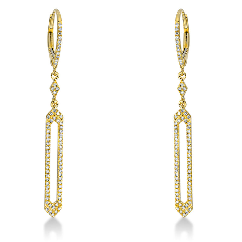 Ohrschmuck    aus 750/-18 Karat Gelbgold mit 146 Diamanten 0