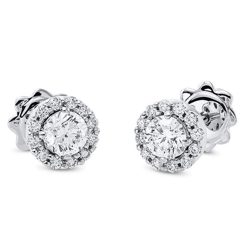 Ohrstecker    aus 750/-18 Karat Weißgold mit 26 Diamanten 0