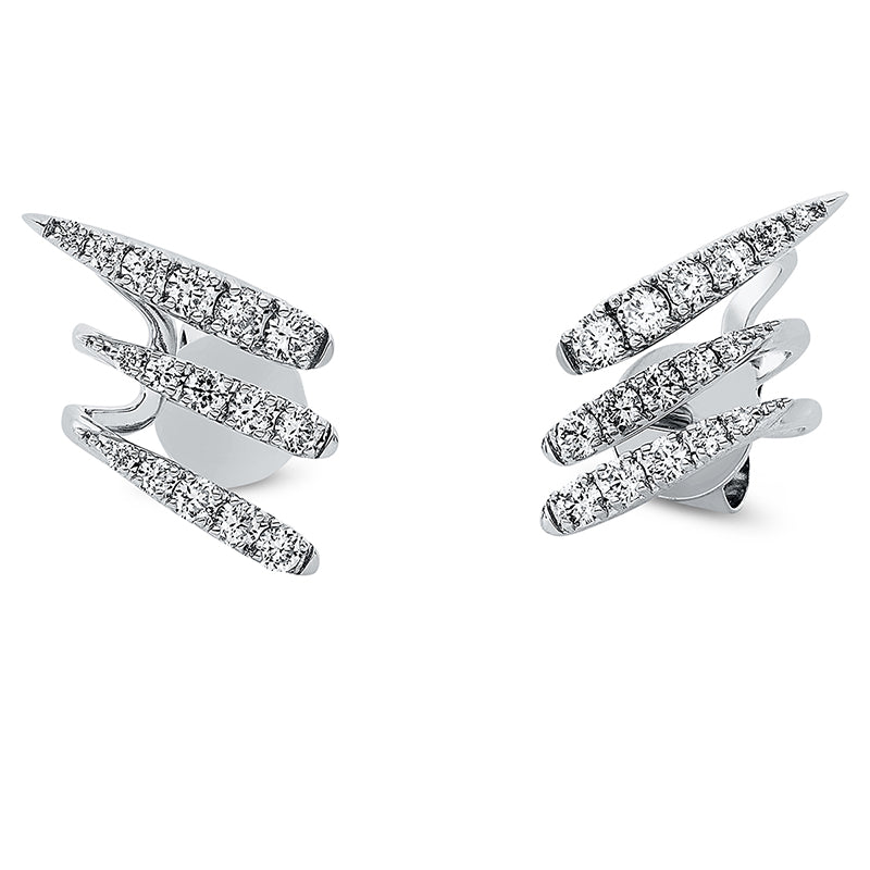 Ohrschmuck    aus 750/-18 Karat Weißgold mit 32 Diamanten 0