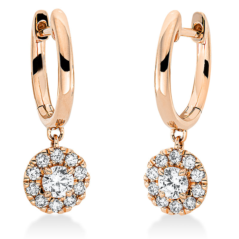 Ohrschmuck    aus 750/-18 Karat Gelbgold mit 22 Diamanten 0