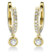 Ohrschmuck    aus 750/-18 Karat Gelbgold mit 20 Diamanten 0