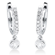 Ohrschmuck    aus 750/-18 Karat Weißgold mit 20 Diamanten 0