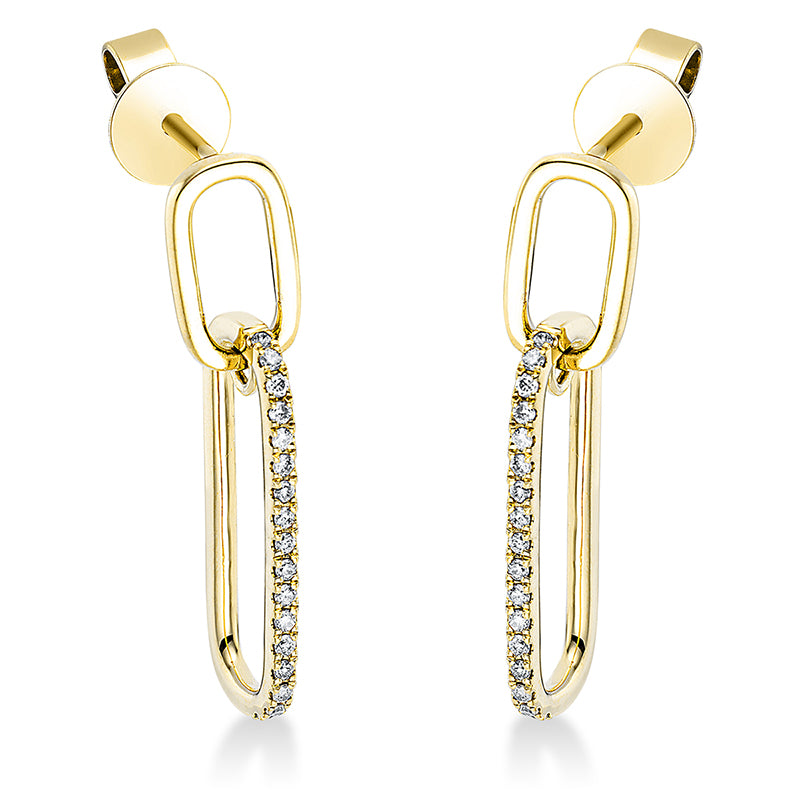 Ohrschmuck    aus 750/-18 Karat Gelbgold mit 34 Diamanten 0