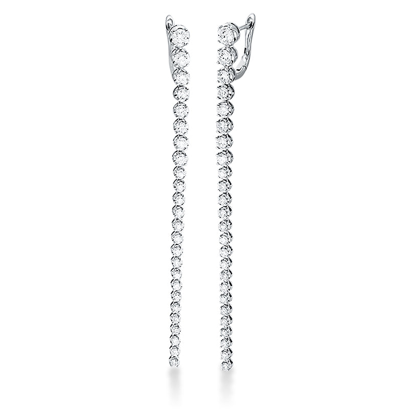 Ohrschmuck    aus 750/-18 Karat Weißgold mit 50 Diamanten 2