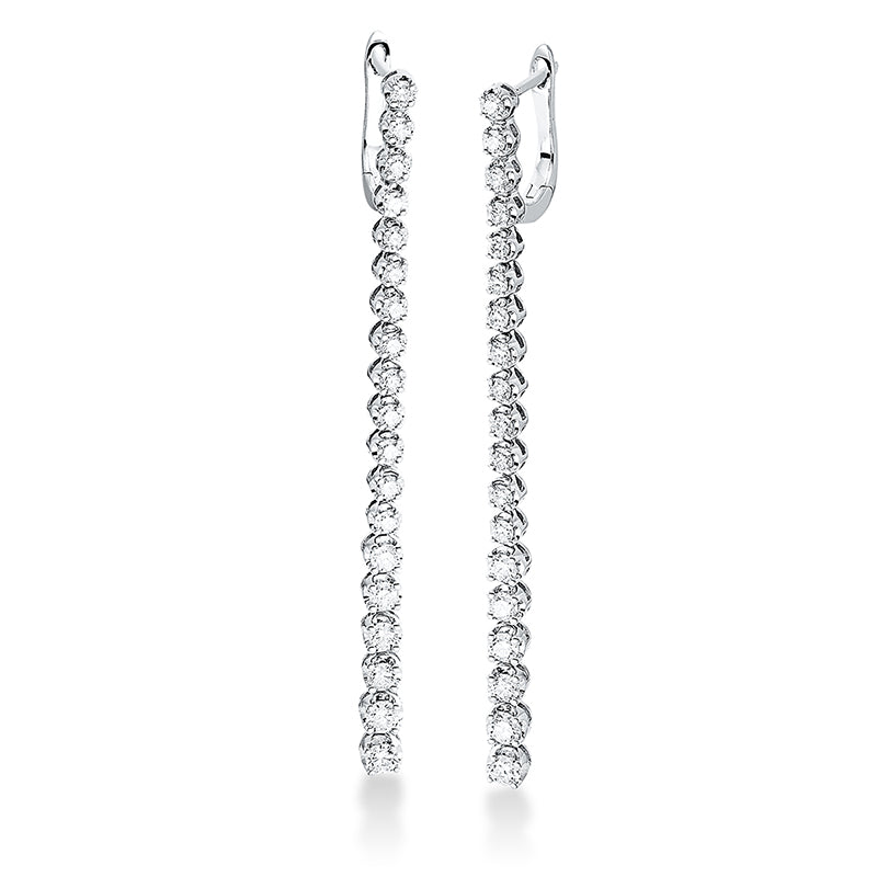 Ohrschmuck    aus 750/-18 Karat Weißgold mit 38 Diamanten 1