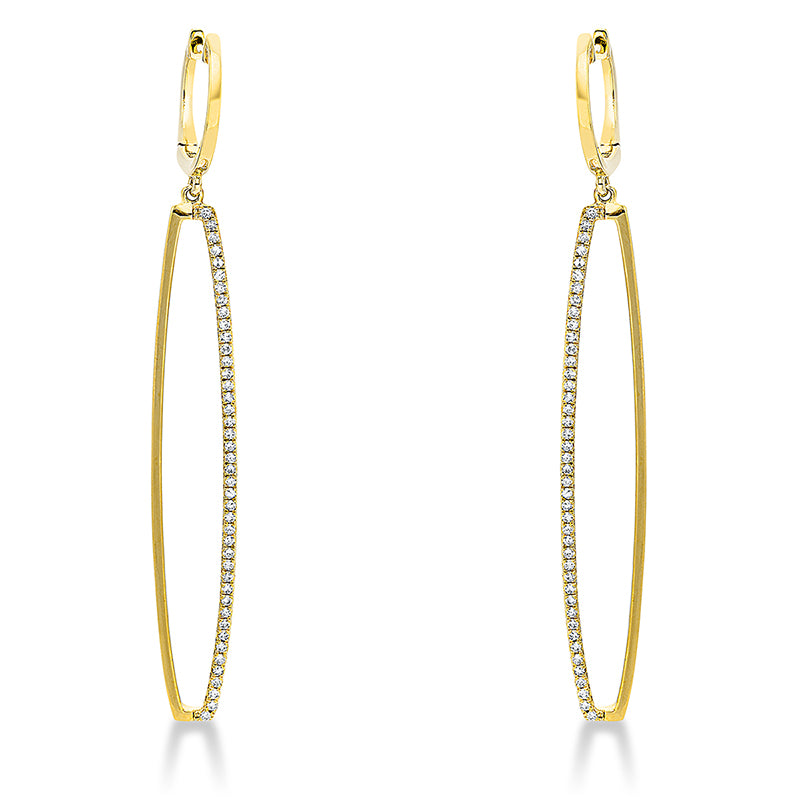 Ohrschmuck    aus 750/-18 Karat Gelbgold mit 86 Diamanten 0