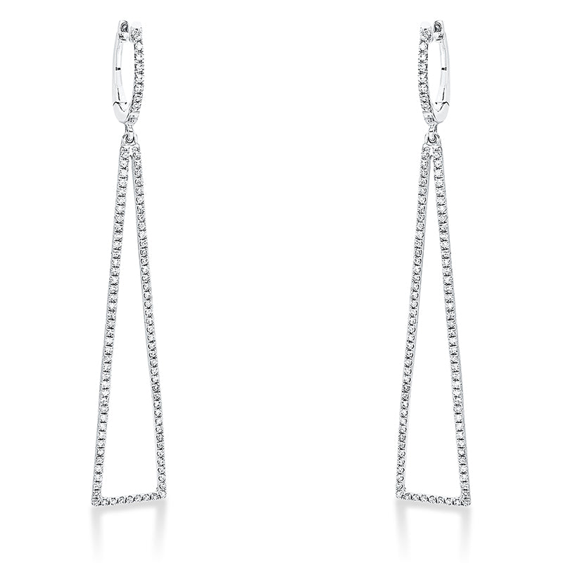 Ohrschmuck    aus 750/-18 Karat Weißgold mit 194 Diamanten 0