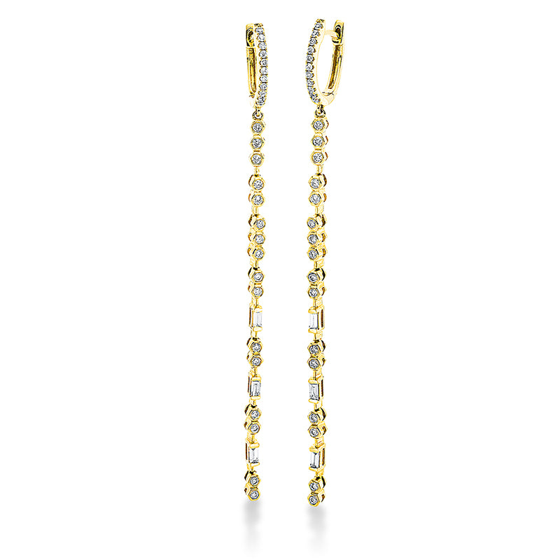 Ohrschmuck    aus 750/-18 Karat Gelbgold mit 60 Diamanten 0