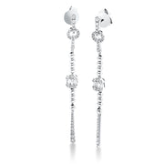 Ohrschmuck    aus 750/-18 Karat Weißgold mit 70 Diamanten 0