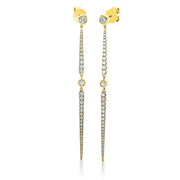 Ohrschmuck    aus 750/-18 Karat Gelbgold mit 70 Diamanten 1