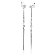 Ohrschmuck    aus 750/-18 Karat Weißgold mit 70 Diamanten 1