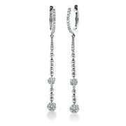 Ohrschmuck    aus 750/-18 Karat Weißgold mit 60 Diamanten 0