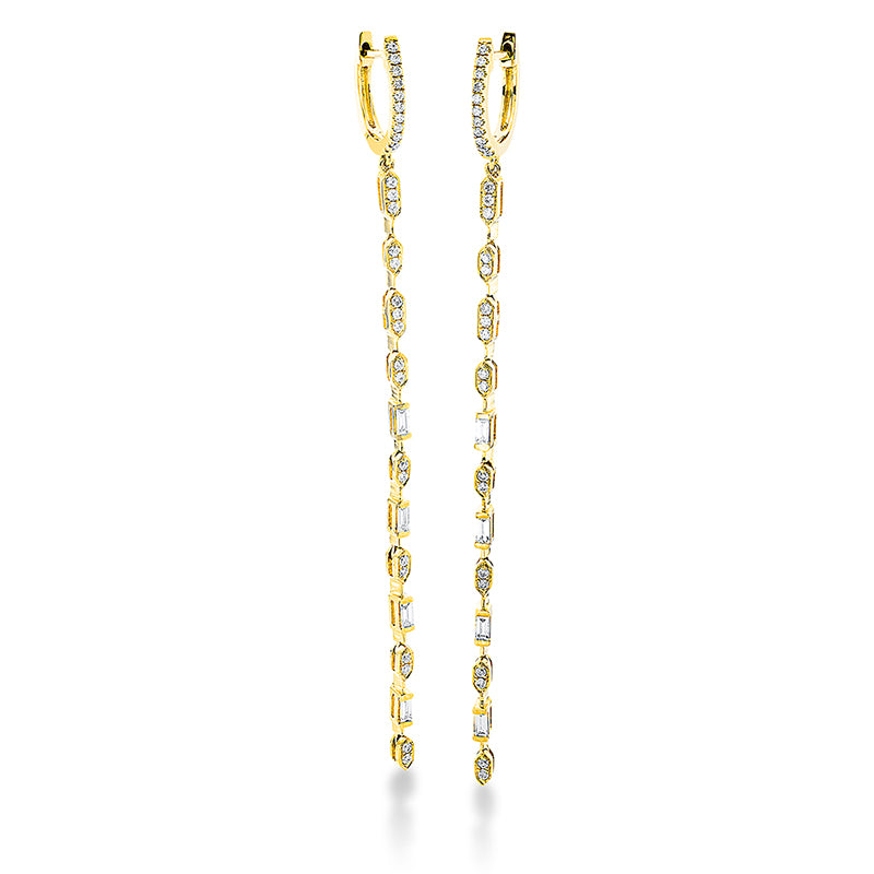 Ohrschmuck    aus 750/-18 Karat Gelbgold mit 66 Diamanten 0