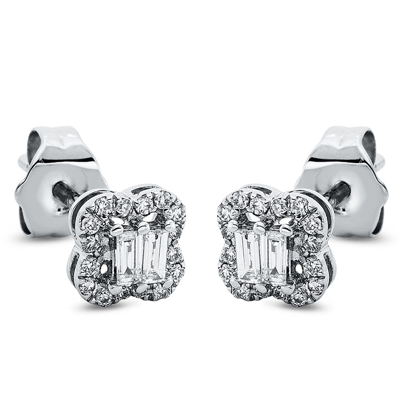 Ohrstecker    aus 750/-18 Karat Weißgold mit 36 Diamanten 0