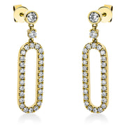 Ohrschmuck    aus 750/-18 Karat Gelbgold mit 56 Diamanten 0