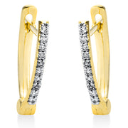 Ohrschmuck    aus 750/-18 Karat Gelbgold mit 20 Diamanten 0
