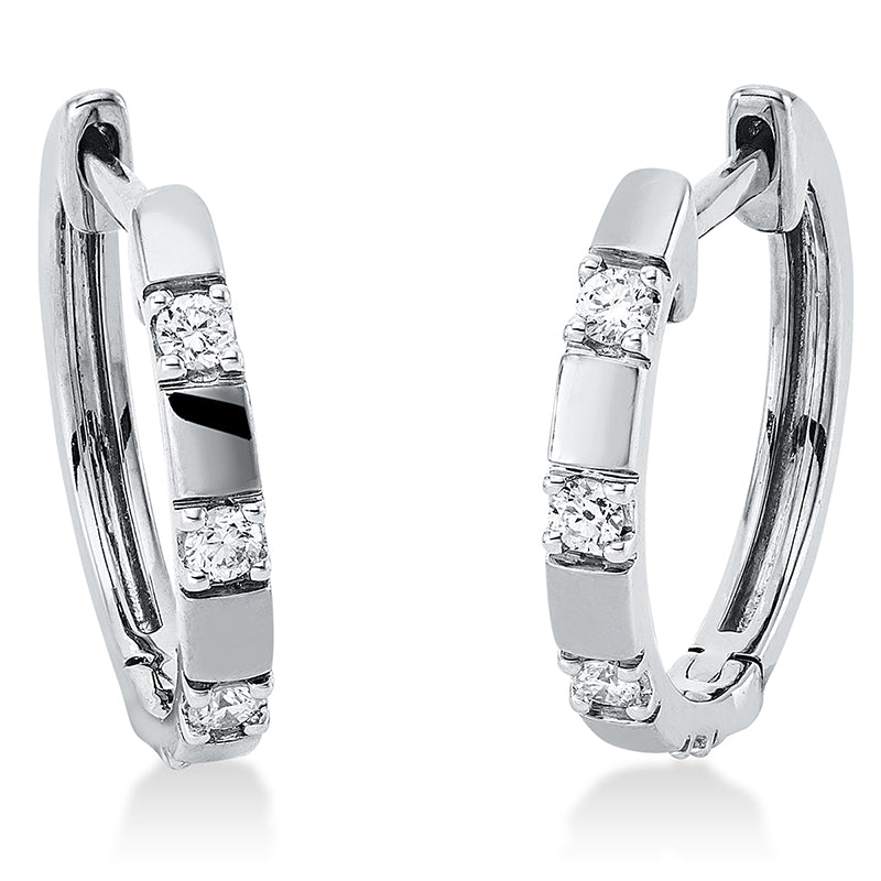 Creolen - Moderner Schmuck aus Gold mit Diamanten, -Symbol - 2O534