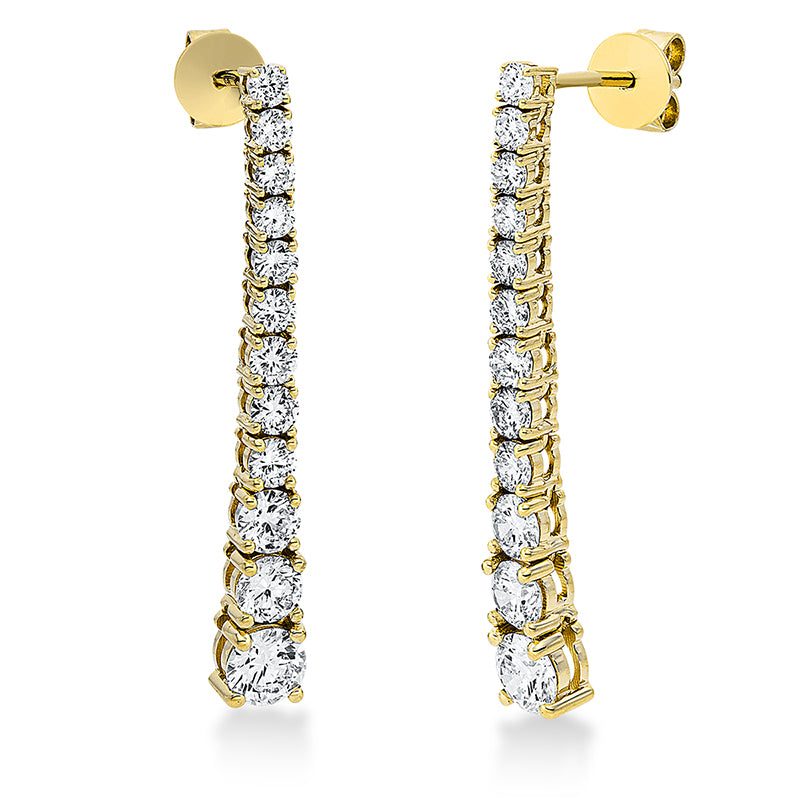 Ohrschmuck    aus 750/-18 Karat Gelbgold mit 24 Diamanten 1
