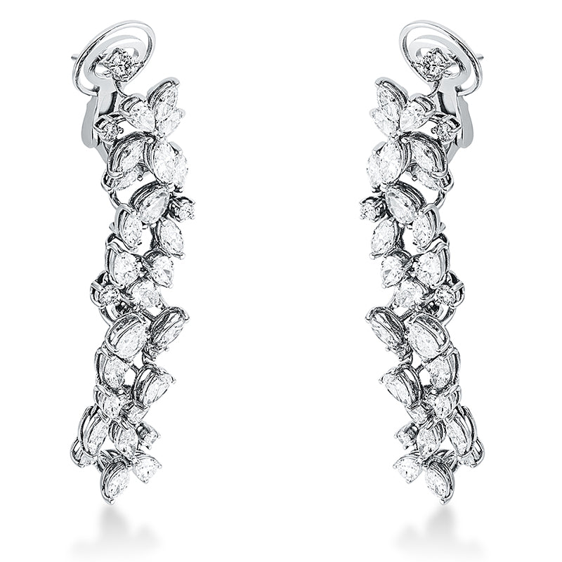 Ohrschmuck    aus 750/-18 Karat Weißgold mit 76 Diamanten 7