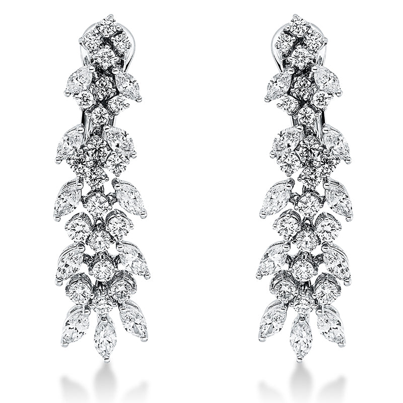 Ohrschmuck    aus 750/-18 Karat Weißgold mit 62 Diamanten 3