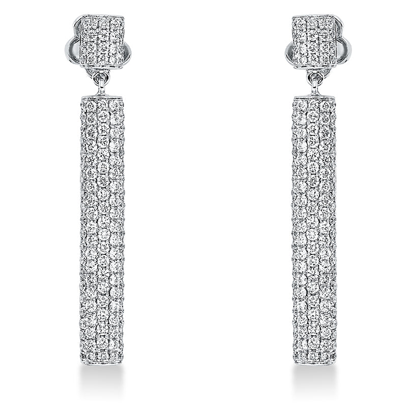 Ohrschmuck    aus 750/-18 Karat Weißgold mit 244 Diamanten 2