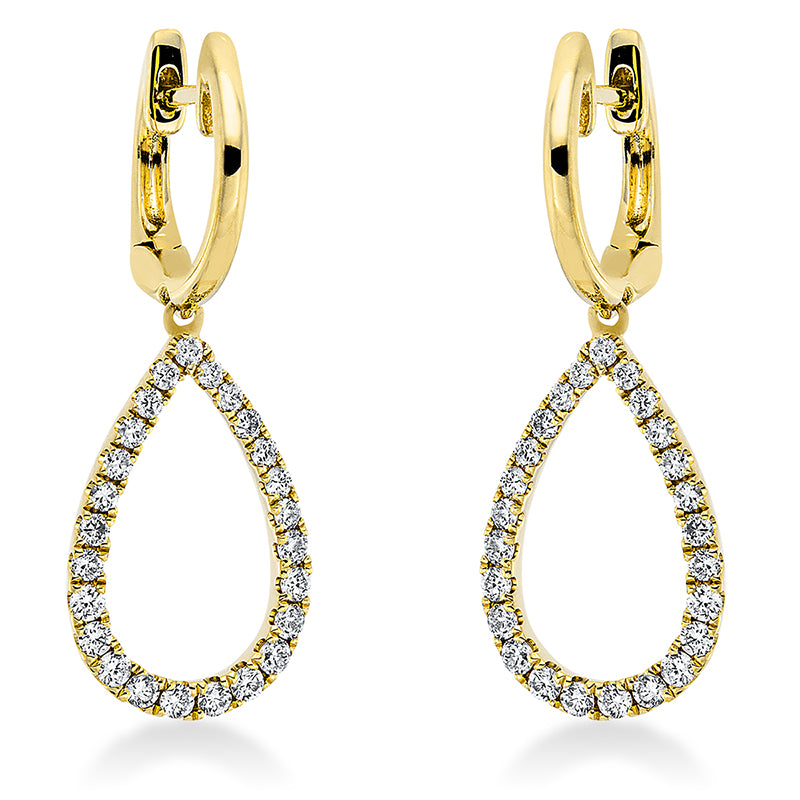 Ohrschmuck    aus 750/-18 Karat Gelbgold mit 50 Diamanten 0