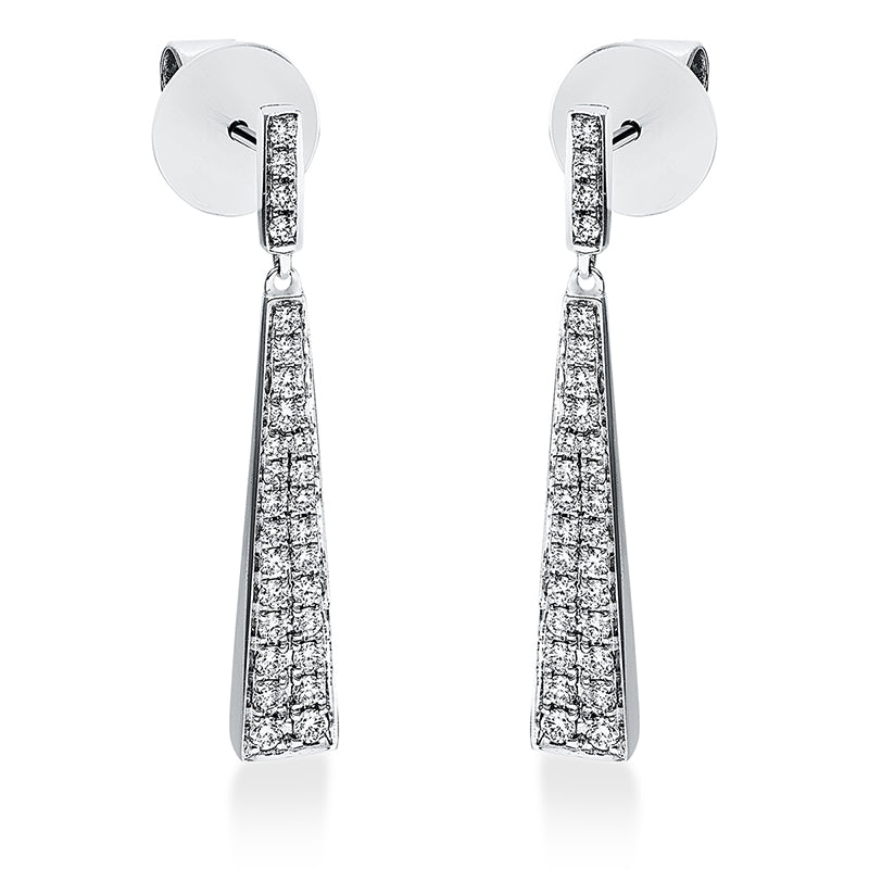 Ohrschmuck    aus 750/-18 Karat Weißgold mit 56 Diamanten 0