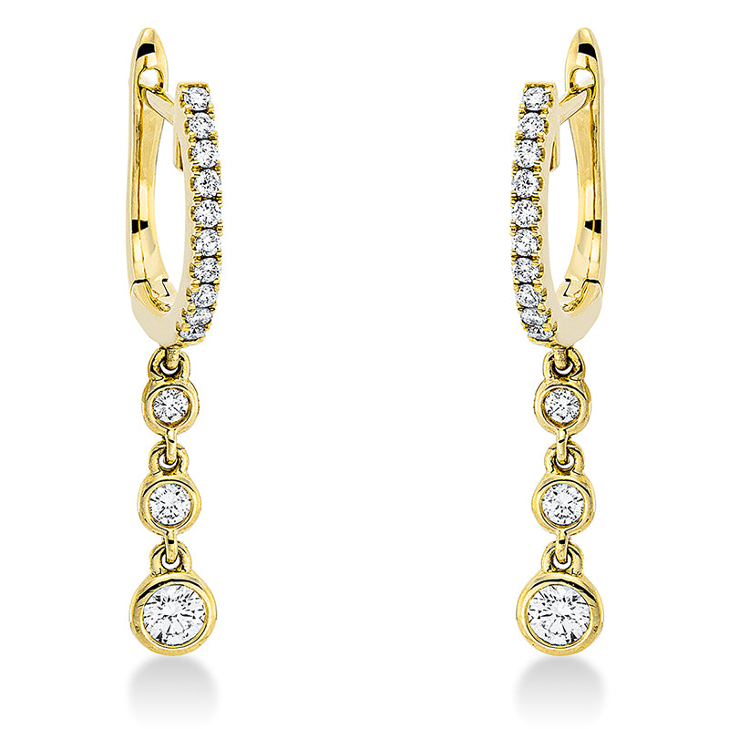 Ohrschmuck    aus 750/-18 Karat Gelbgold mit 26 Diamanten 0