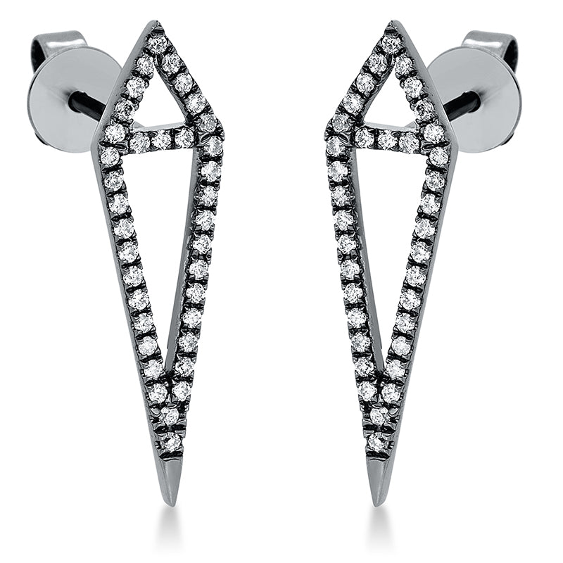 Ohrschmuck    aus 750/-18 Karat Weißgold mit 72 Diamanten 0