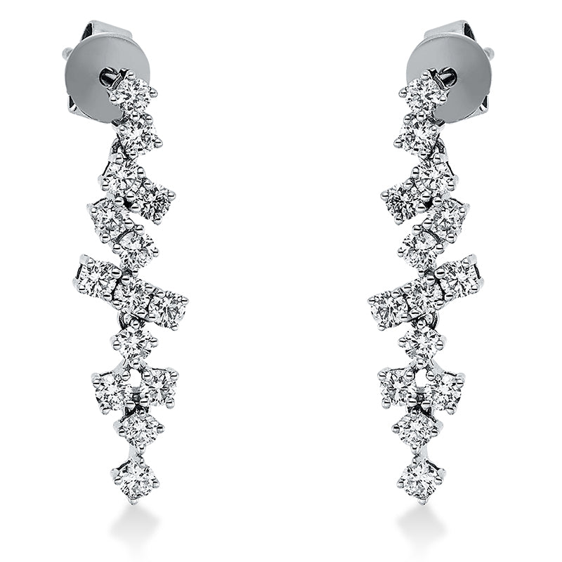 Ohrschmuck - Moderner Schmuck aus Gold mit Diamanten, -Symbol - 2O993