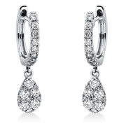 Ohrschmuck - Halo Sparkle aus Gold mit Diamanten - 2P082