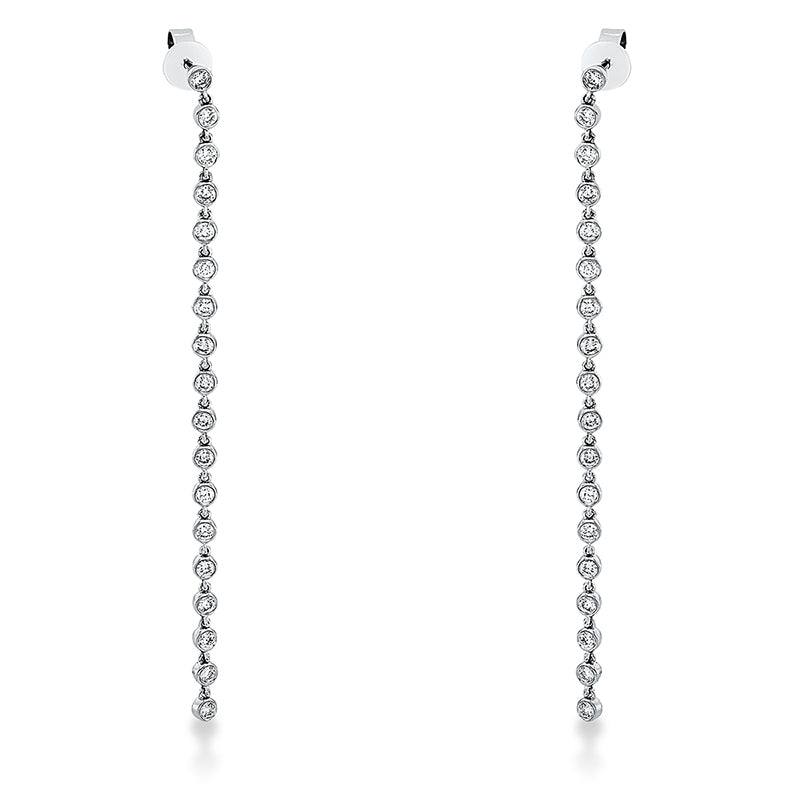 Ohrschmuck    aus 750/-18 Karat Weißgold mit 36 Diamanten 1