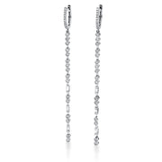 Ohrschmuck    aus 750/-18 Karat Weißgold mit 60 Diamanten 0