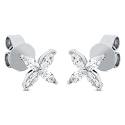 Ohrstecker - Moderner Schmuck aus Gold mit Diamanten, -Symbol - 2P137