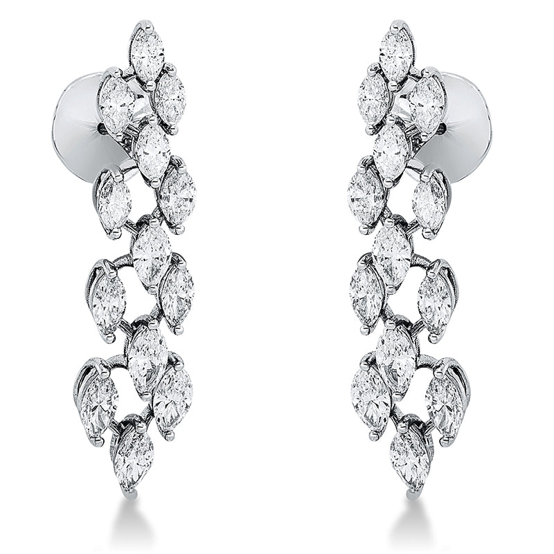 Ohrschmuck    aus 750/-18 Karat Weißgold mit 26 Diamanten 5
