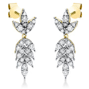 Ohrschmuck    aus 750/-18 Karat Gelbgold mit 46 Diamanten 0