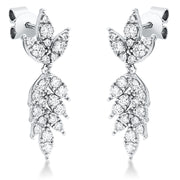 Ohrschmuck    aus 750/-18 Karat Weißgold mit 46 Diamanten 0