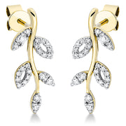 Ohrschmuck    aus 750/-18 Karat Gelbgold mit 46 Diamanten 0