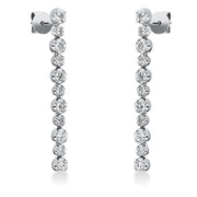 Ohrschmuck    aus 750/-18 Karat Weißgold mit 22 Diamanten 0