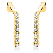 Ohrschmuck    aus 750/-18 Karat Gelbgold mit 14 Diamanten 0