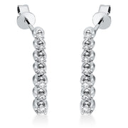 Ohrschmuck    aus 750/-18 Karat Weißgold mit 14 Diamanten 0