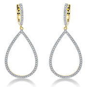 Ohrschmuck    aus 750/-18 Karat Gelbgold mit 132 Diamanten 0