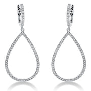 Ohrschmuck    aus 750/-18 Karat Weißgold mit 132 Diamanten 0