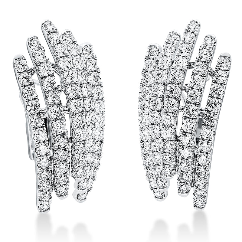 Ohrschmuck    aus 750/-18 Karat Weißgold mit 120 Diamanten 4