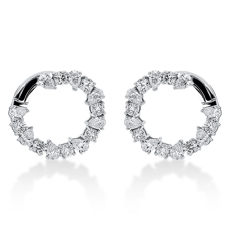 Ohrschmuck    aus 750/-18 Karat Weißgold mit 30 Diamanten 3